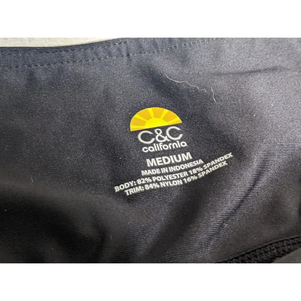 C&C California Women's Leggings Size M Medium Black Athleisure Yoga Jogging